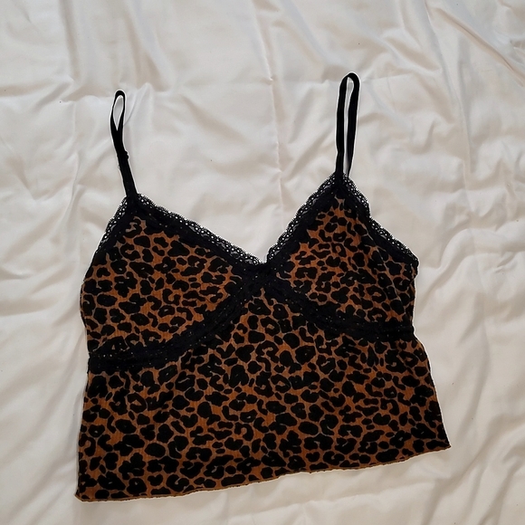 wild fable Other - Wild Fable Leopard Lace Trim Chemise